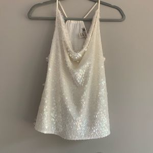 White Sequence Top